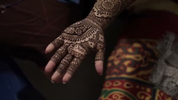 A printed mehndi photo